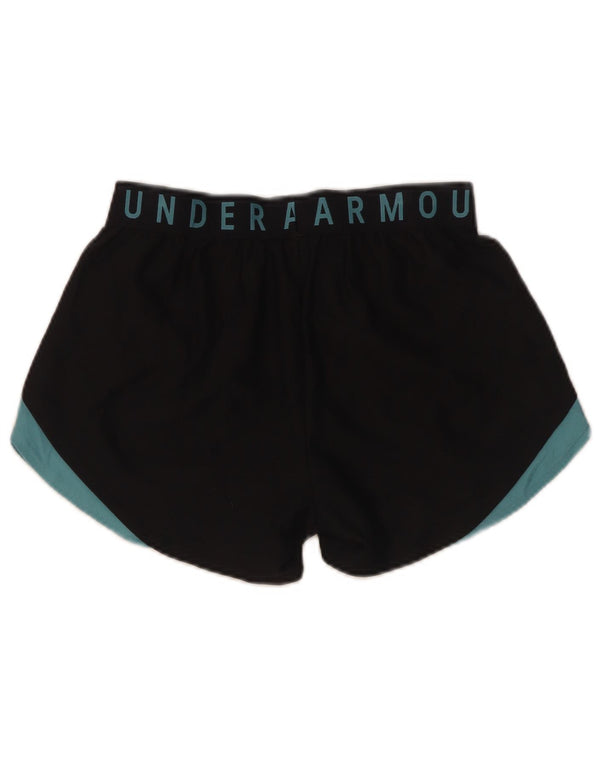 Under Armour Pantalones cortos deportivos Heat Gear para mujer UK 6 XS Bloque de color negro