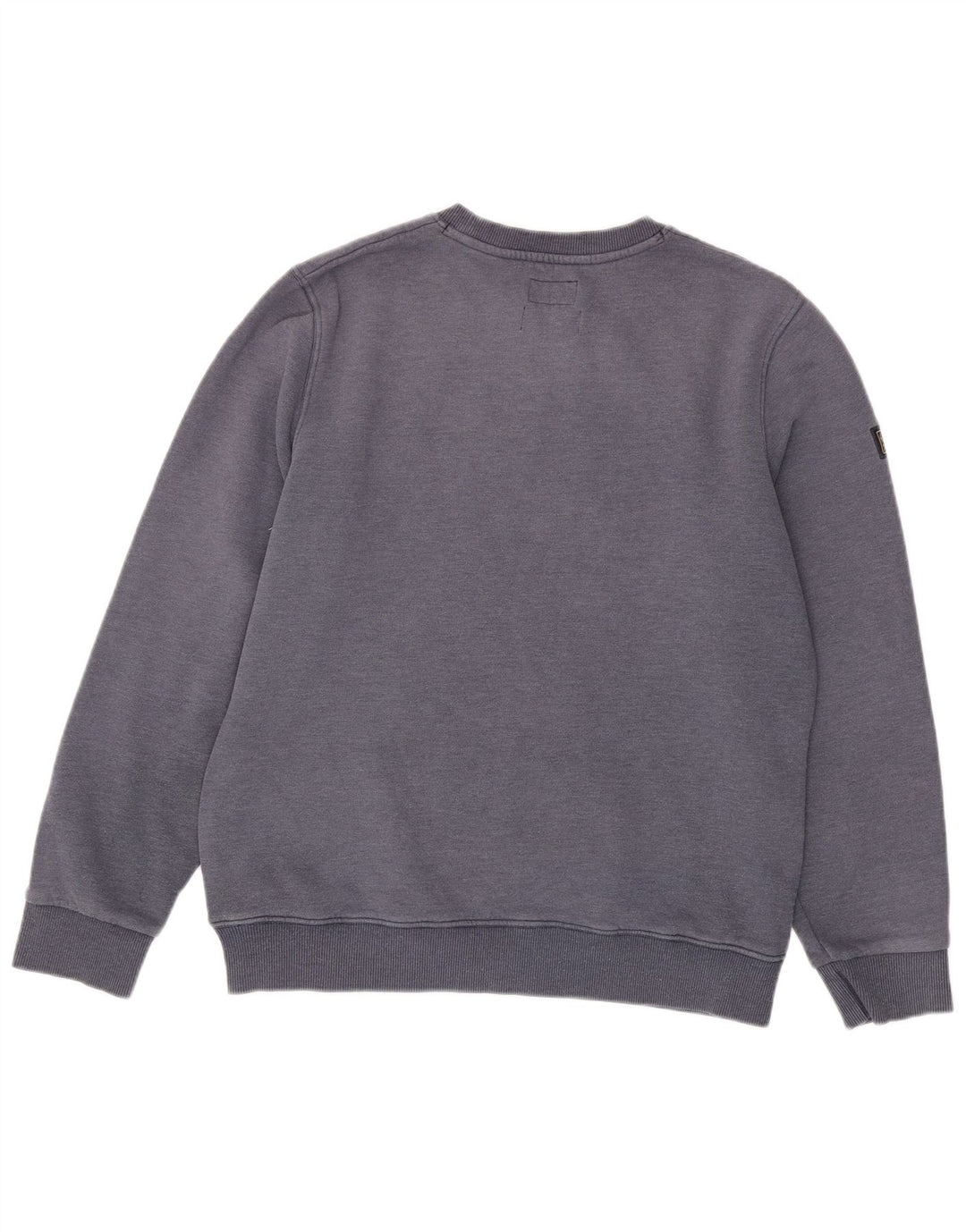 SUPERDRY Hombre Sudadera con gráfico Jumper Large Azul Marino Algodón