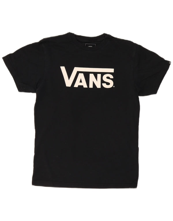 VANS Camiseta gráfica de corte clásico para hombre Top Small Black Cotton