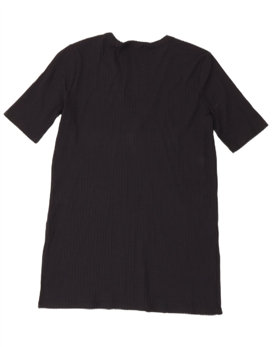 Zara Mujer Vestido Camiseta Reino Unido 44 Mediano Negro
