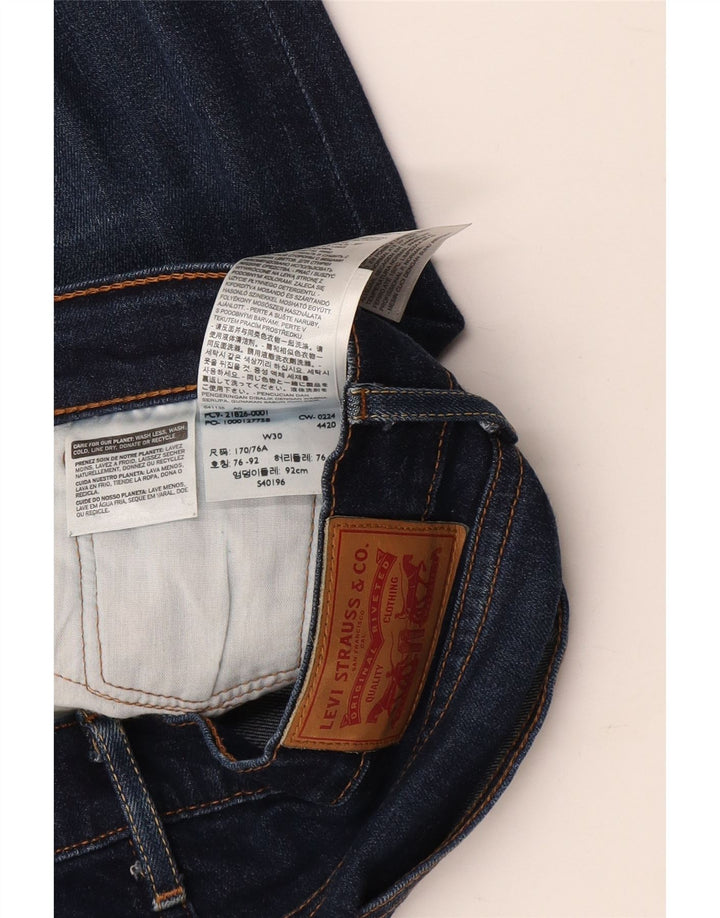 LEVI'S Vaqueros Slim Mujer W30 L32 Algodón Azul Marino