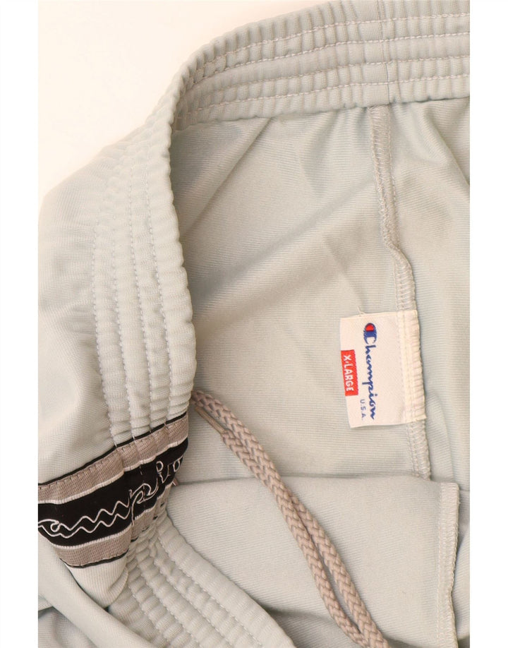 CHAMPION Pantalones de chándal con gráfico USA para hombre XL Poliéster blanco roto