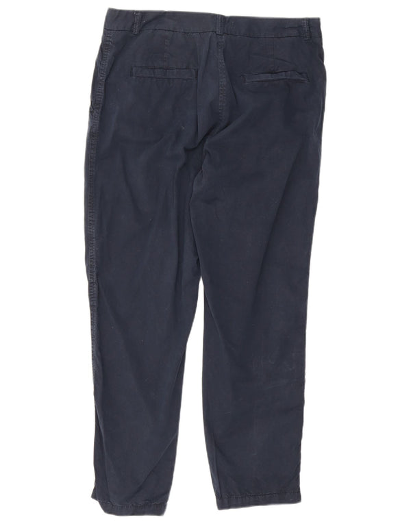 Marks & Spencer Pantalones chinos ajustados para mujer UK 12 Medium W31 L26 Azul marino