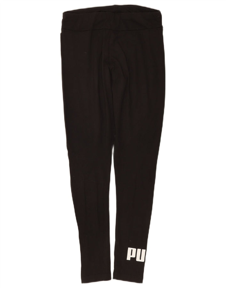 Puma Leggings gráficos para mujer UK 8 Small Algodón negro