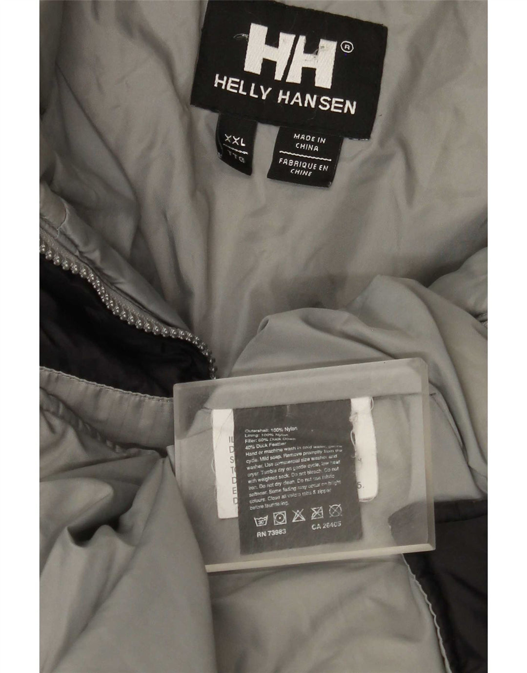 Helly Hansen Chaqueta acolchada con gráfico para hombre UK 44 2XL Nylon color block negro