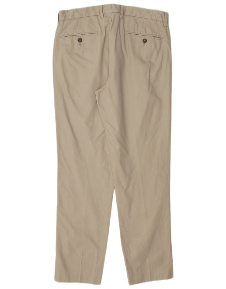 J. CREW Pantalones chinos delgados BOWERY para hombre W32 L30 Algodón beige