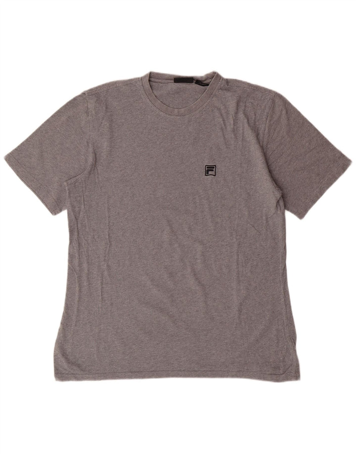 Camiseta Fila Hombre Top Algodón Gris Medio