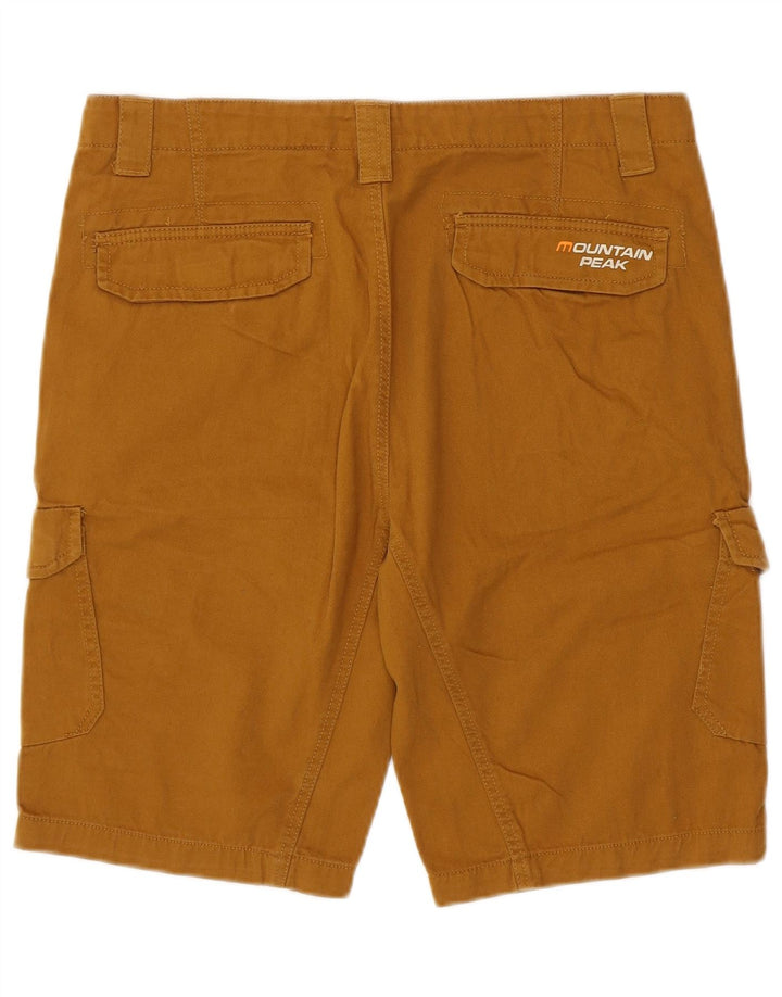 MOUNTAIN PEAK Pantalones cortos cargo para hombre mediano W32 algodón marrón