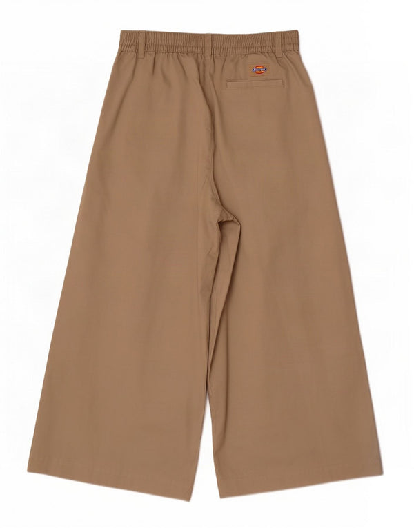Dickies Pantalones Cortos De Pierna Ancha Y Cintura Alta Para Mujer W26 L24 Algodón Beige