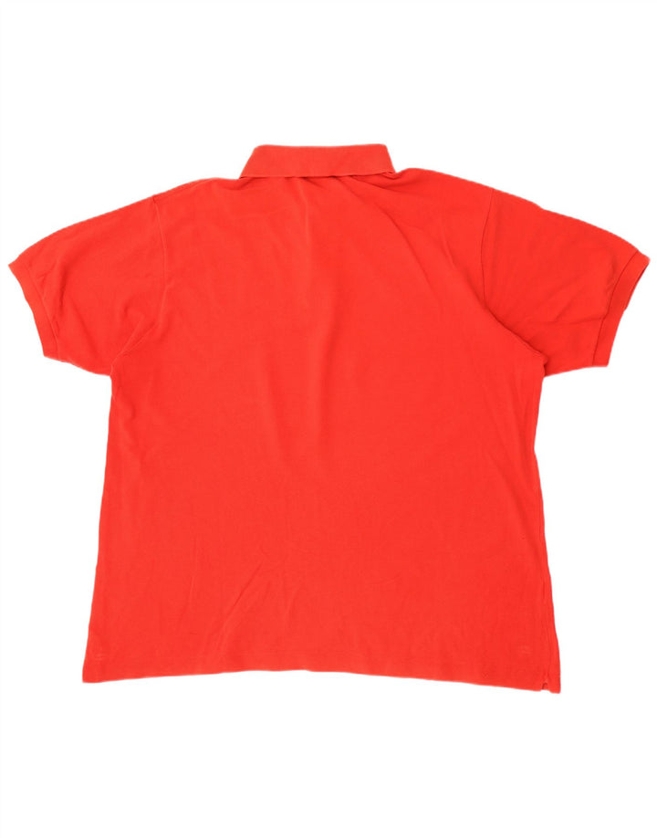 Polo Lacoste para hombre talla 7 2XL algodón rojo