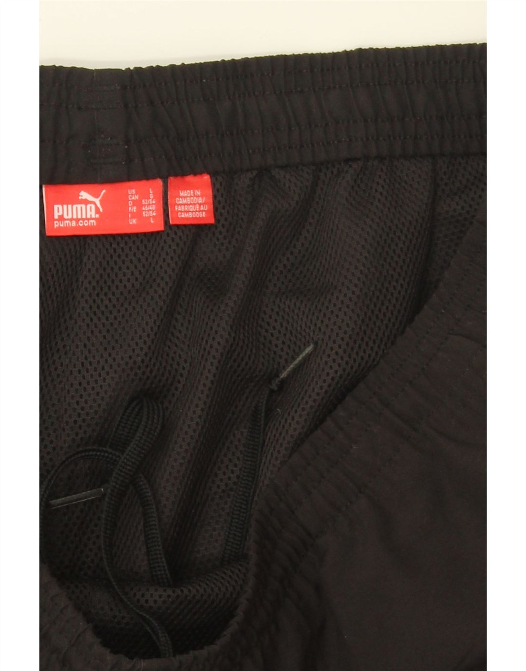 PUMA Mens Graphic Tracksuit Trousers Large Black Vintage Puma and Second-Hand Puma from Messina Hembry 