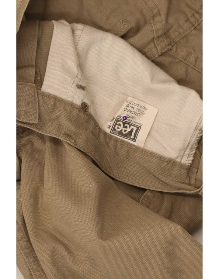 Pantalones informales Lee para hombre W34 L32 Algodón beige