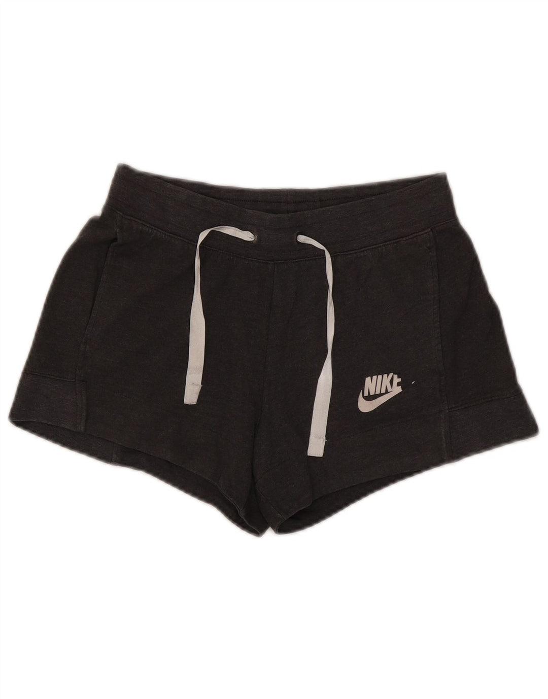 Nike - Pantalones cortos deportivos para mujer, talla 40, poliéster gris pequeño