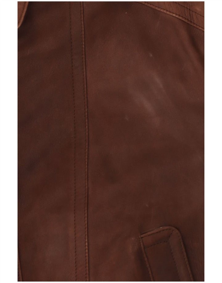 Hidepark Chaqueta de cuero para hombre UK 40 Large Cuero marrón