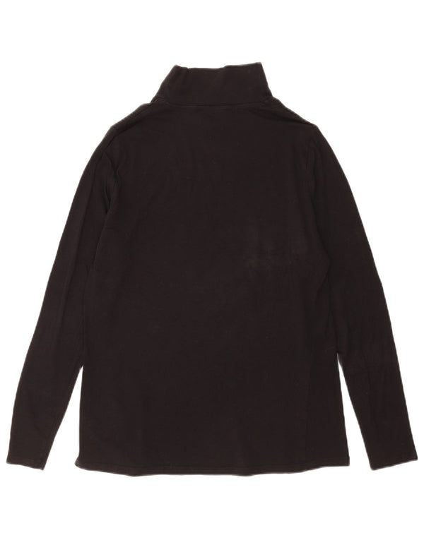 Marks & Spencer Top para mujer de manga larga UK 44 Mediano Algodón negro