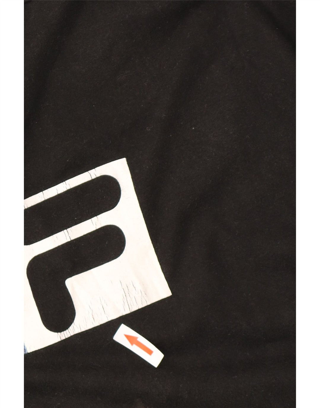 FILA Camiseta gráfica para hombre Top XL Algodón negro