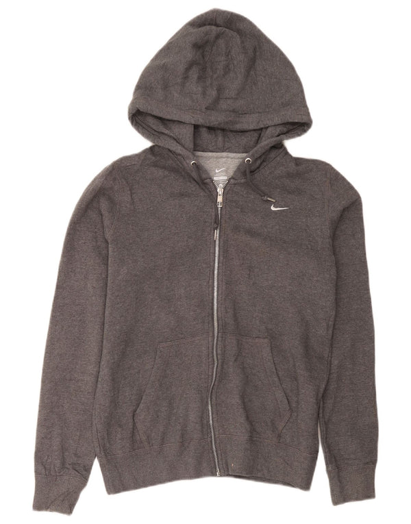 Nike - Sudadera con capucha y cremallera para hombre, color gris medio, algodón deportivo