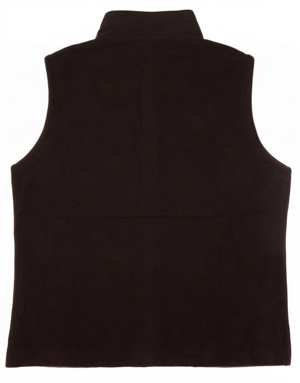 Trigema Chaleco polar para mujer UK 44 Mediano Poliéster negro