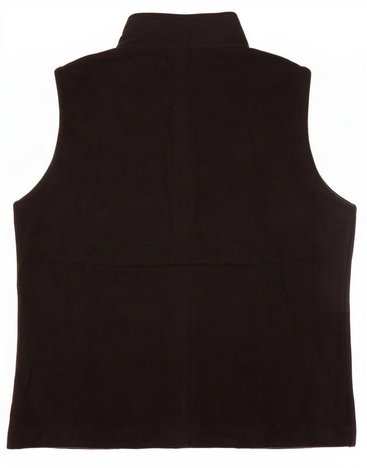 Trigema Chaleco polar para mujer UK 44 Mediano Poliéster negro