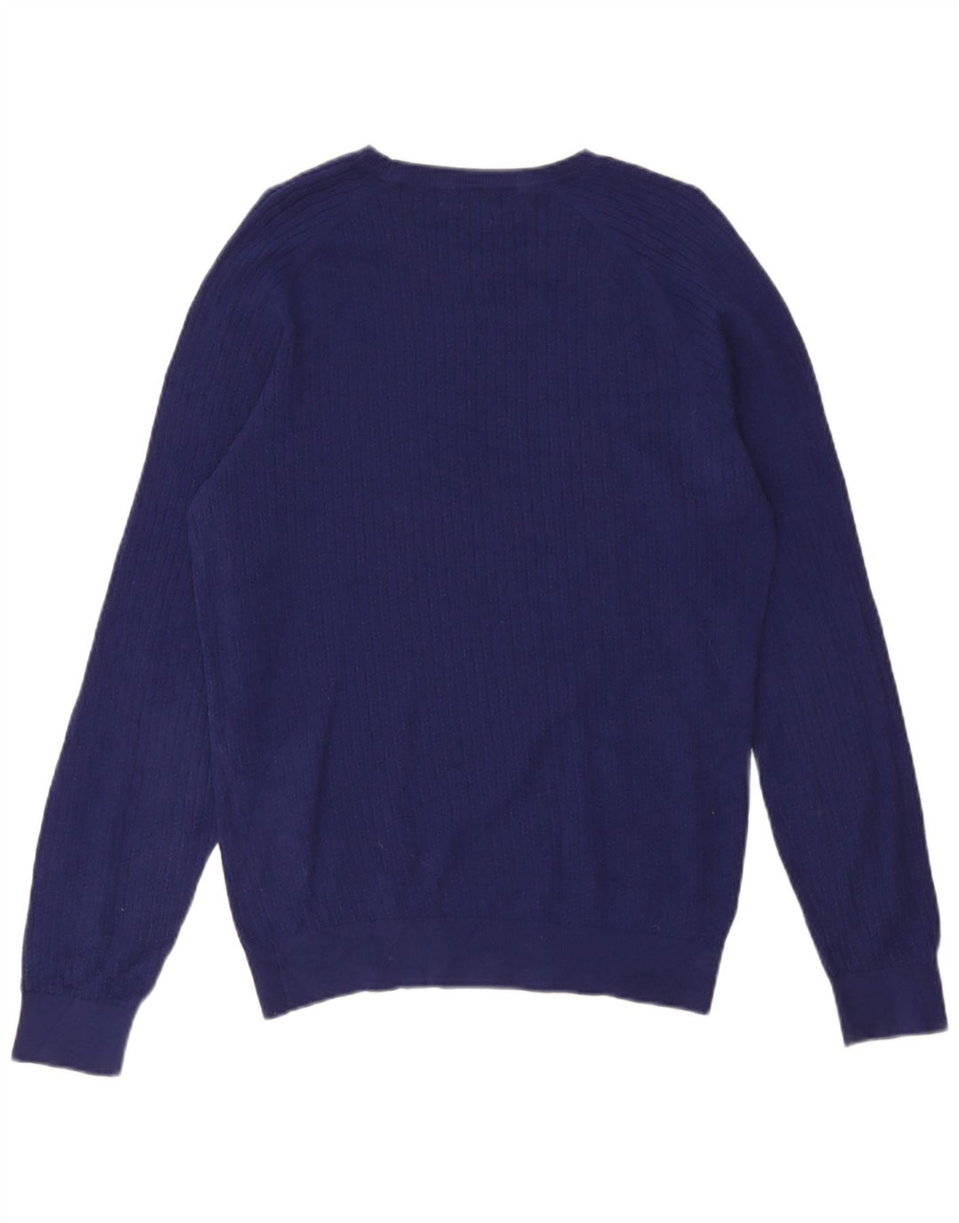 Massimo Dutti Jersey Cuello Redondo Hombre Large Azul Algodón