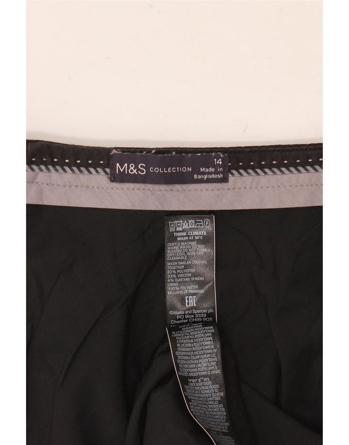 Marks & Spencer Falda lápiz para mujer Reino Unido 44 Grande W32 Poliéster negro