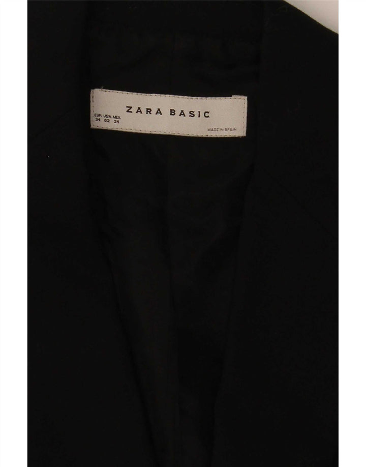 Zara Chaqueta Blazer De 1 Botón Para Mujer EU 34 2XS Negro