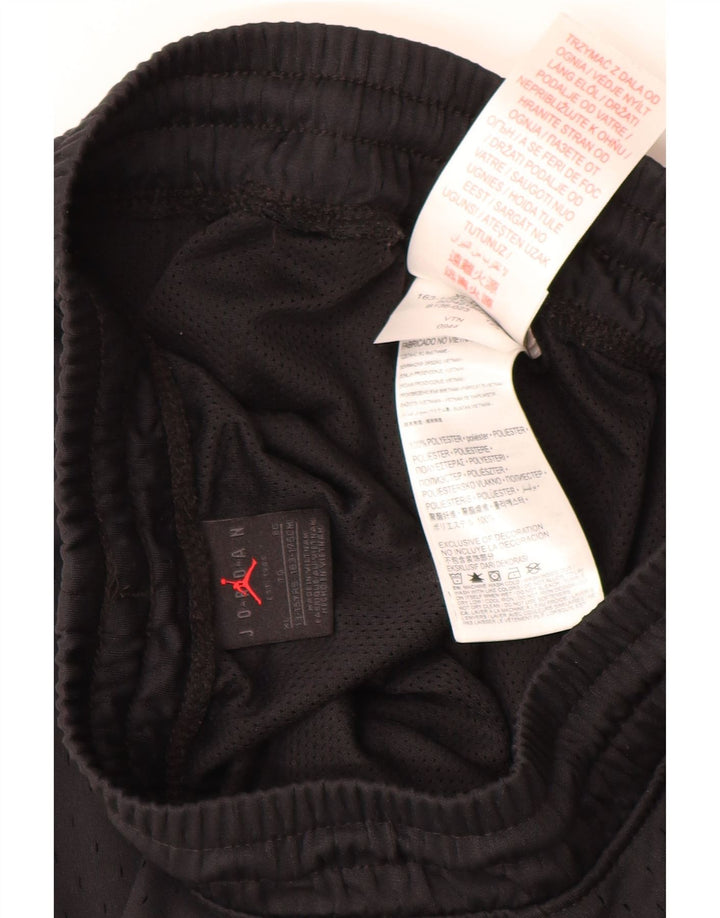 JORDAN Pantalón Corto Deportivo Niño 13-14 Años XL Negro Poliéster