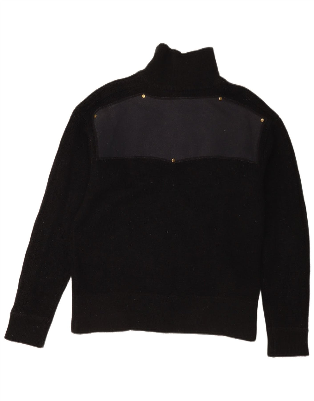 Dickies Hombre Cárdigan Gráfico De Lana Color Block Medio Negro
