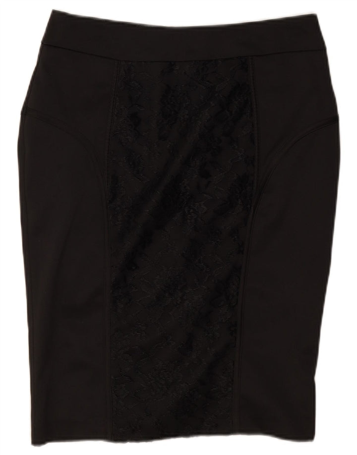 Falda lápiz para mujer Dunnes UK 8 Small W26 Poliéster floral negro