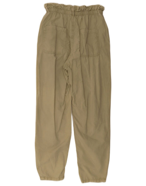 Zara Pantalón Chino Cónico Para Mujer EU 34 2XS W24 L28 Caqui