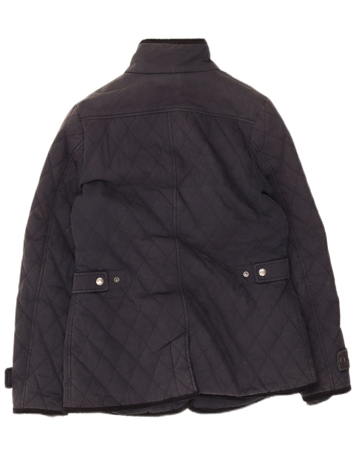 Crew Clothing Chaqueta acolchada para mujer Reino Unido 12 Algodón azul marino mediano