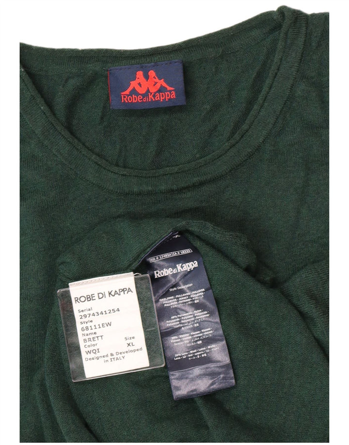 Kappa Jersey De Cuello Redondo Hombre XL Poliamida Verde