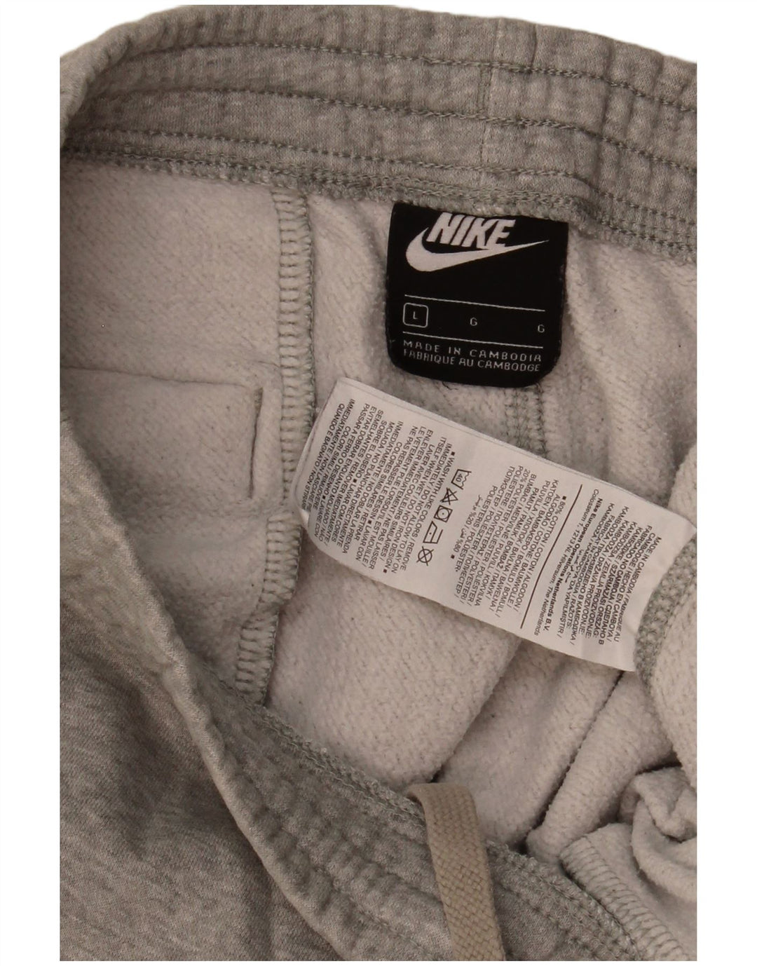Nike - Pantalones de chándal para hombre, color gris, algodón