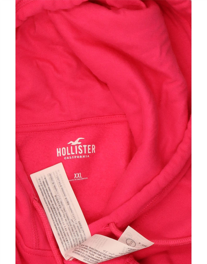 HOLLISTER Jersey con capucha extragrande para mujer UK 20 2XL Algodón rosa