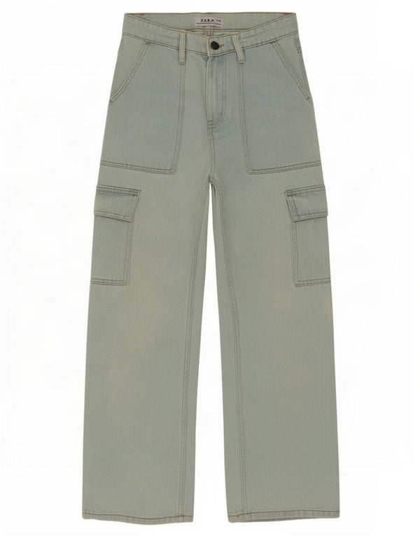 Zara Hombre Vaqueros Cargo Sueltos W28 L27 Azul
