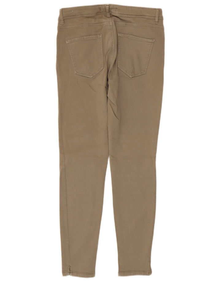Zara Vaqueros Pitillo Mujer EU 40 Mediano W30 L28 Beige