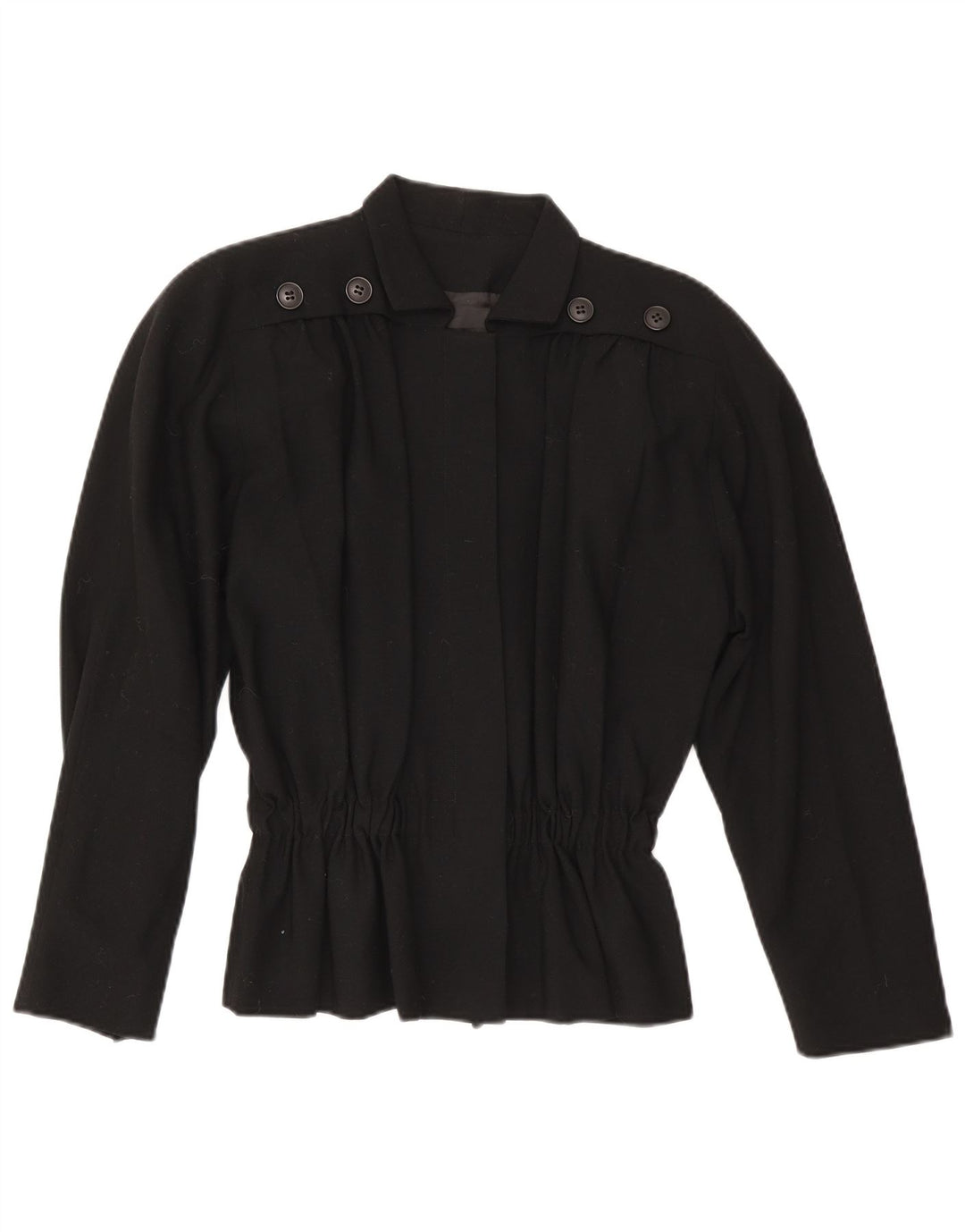 Chaqueta Erreuno Mujer Blazer EU 40 Mediana Lana Negra