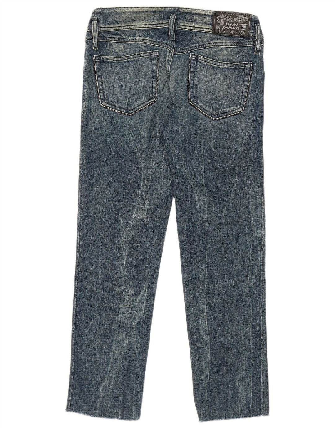 Diesel Mujer Matic Vaqueros Rectos W29 L27 Algodón Azul