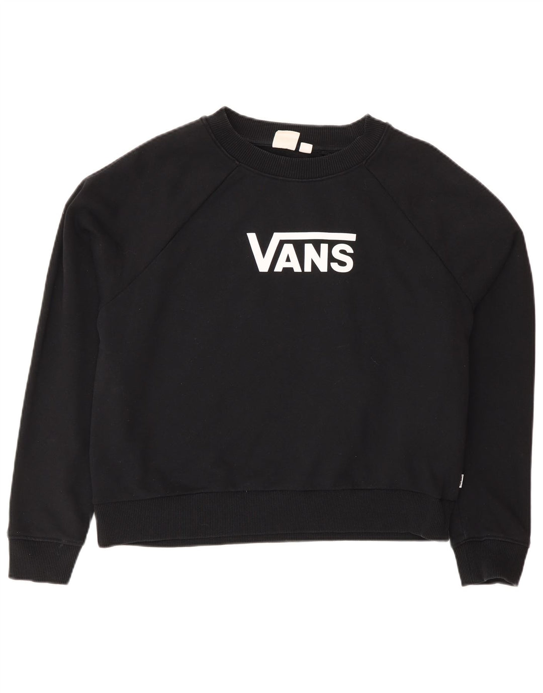 Vans - Sudadera extragrande con gráfico para mujer, talla 40, talla mediana, algodón negro