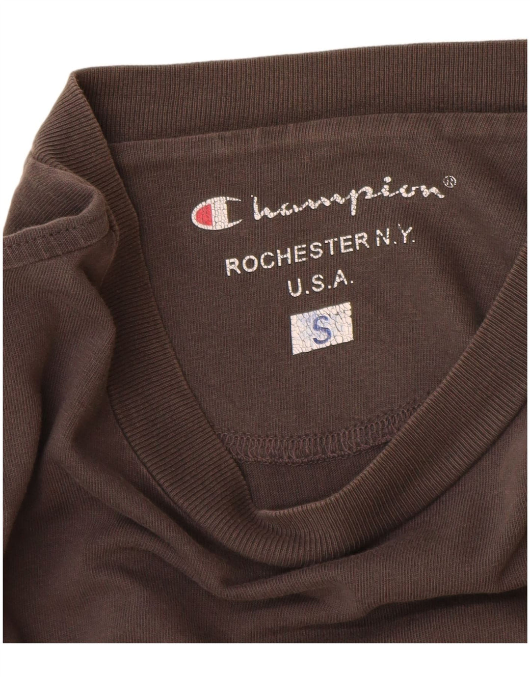 Champion Hombres Top Manga Larga Pequeño Gris