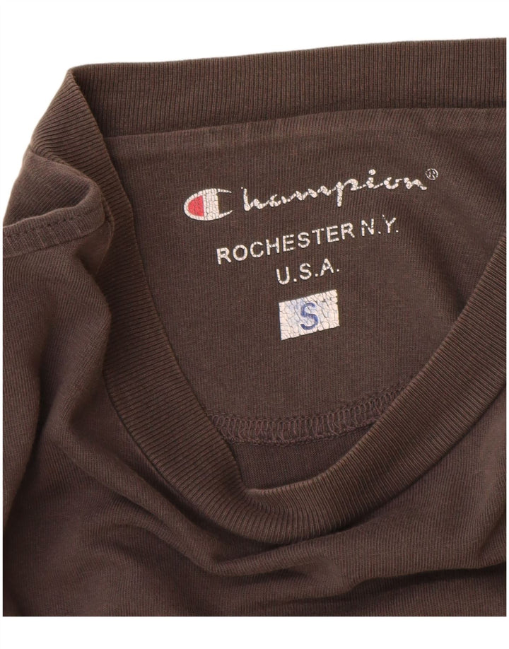 Champion Hombres Top Manga Larga Pequeño Gris