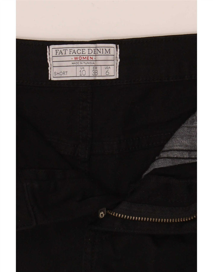 Pantalones cortos vaqueros para mujer Fat Face UK 10 Small W27 Black
