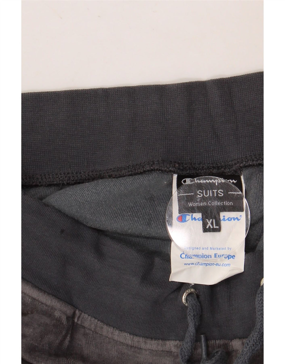 CHAMPION Pantalones de chándal de terciopelo para mujer UK 18 XL Algodón gris