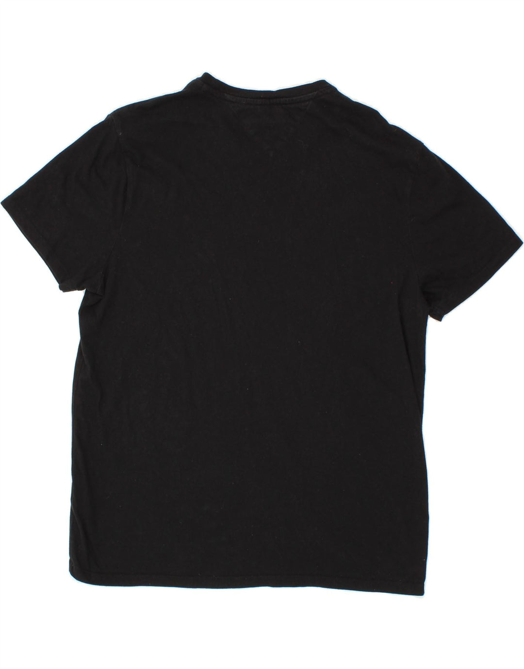 TOMMY HILFIGER Mens T-Shirt Top Medium Black Vintage Tommy Hilfiger and Second-Hand Tommy Hilfiger from Messina Hembry 