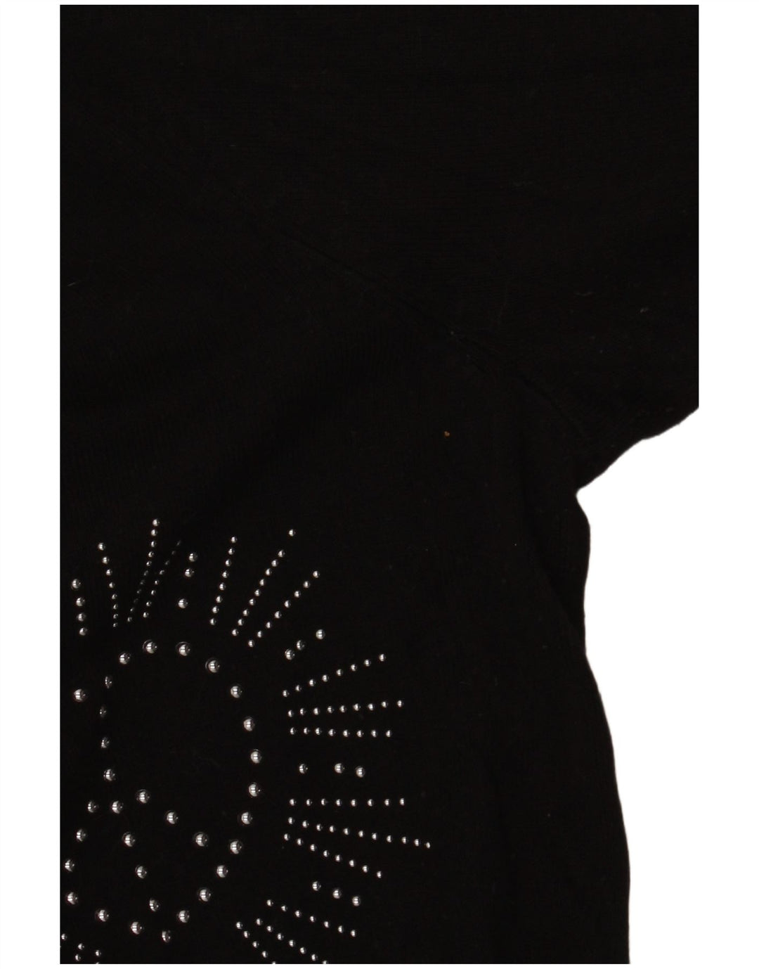 DESIGUAL Suéter gráfico con cuello en V para mujer UK 46 Grande Negro Sintético