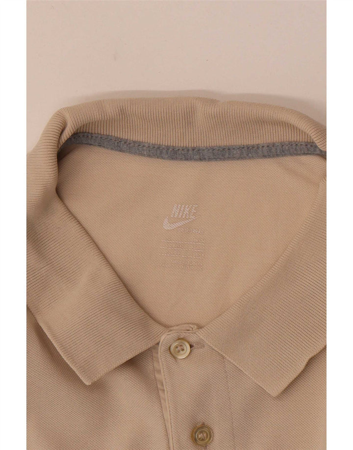 Nike Polo para hombre, talla grande, color beige