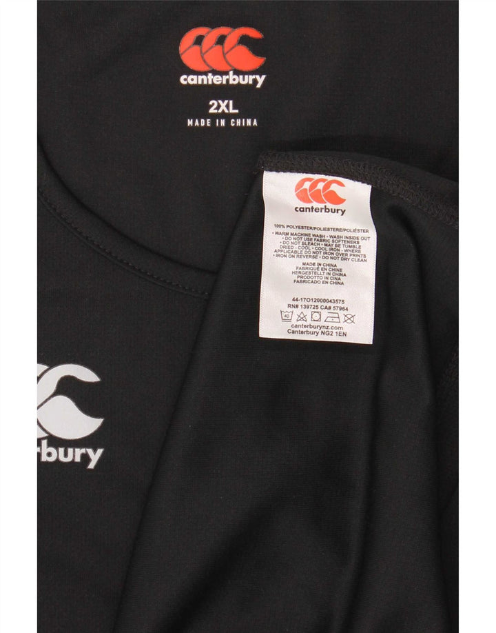 Canterbury Chaleco para hombre Top 2XL Poliéster negro