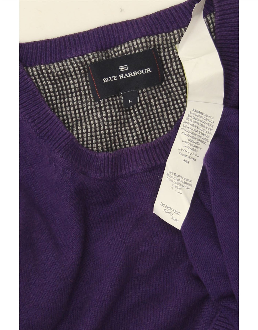 Marks & Spencer - Jersey de cuello redondo para hombre, color azul, color morado