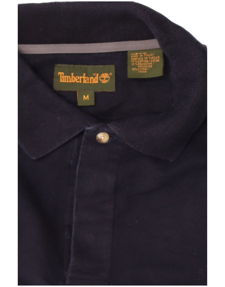 Timberland Polo De Manga Larga Para Hombre Algodón Azul Marino Medio