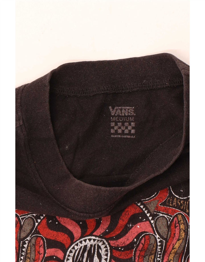 Vans - Camiseta gráfica para mujer, talla 40, talla M, color negro